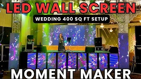 Wedding LED Wall Screen Setup | 400 sq ft LED Wall Screen Setup | Singing Crew #wedding Moment Maker