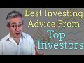 Best Investing Advice from Warren Buffett Ray Dalio & Other Great Investors