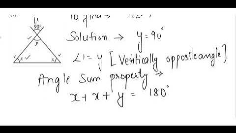 2. Find the values of the unknowns x and y in the following diagrams: