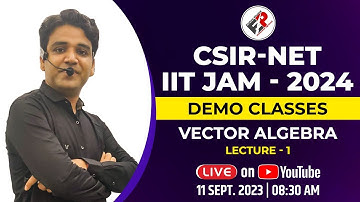 Vector Algebra  I Series-1 I CSIR NET JRF I IIT JAM I By Himanshu Sir