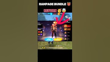 New rampage evo bundle return in free fire 😱👹 (how to get rampage bundle) #freefire #rampagebundle