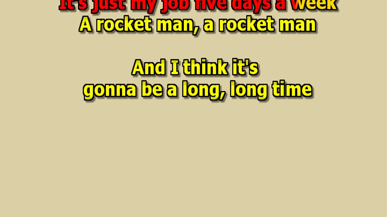 rocket man lyrics