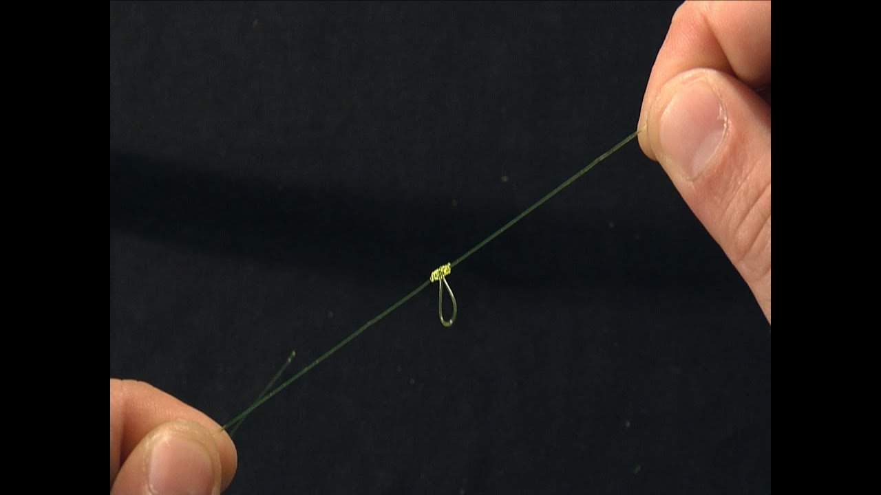noeud peche dropper loop knot - YouTube