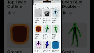 This 'Top head outline' look alot like headless only cost 2 Robux🍰 || #roblox