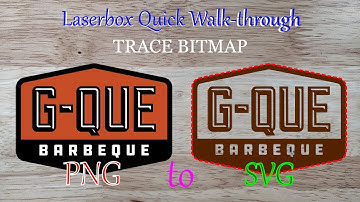 xTool Laserbox Inkscape Trace Bitmap PNG to SVG and cutlines