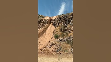 Đất trên núi của bang Utah chảy xuống như thác nước #earth #nature