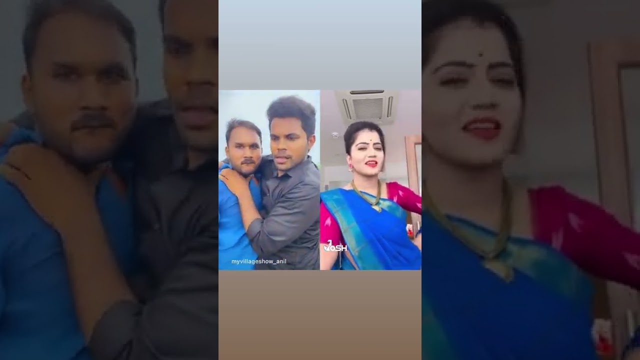 Teenmar Savithri new reel with My village show Anil Geela