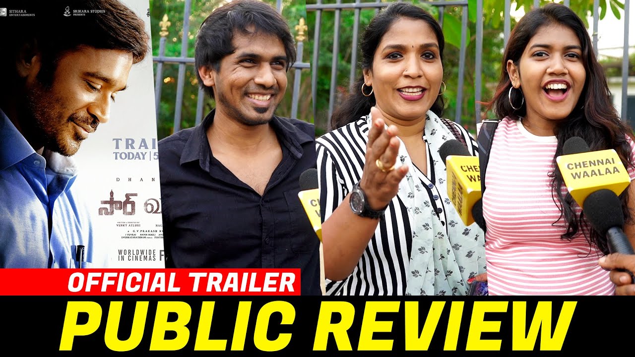 சத்தமே இல்லாம Hit ஆக போது" | Vaathi Trailer Public Review | Dhanush | Samyuktha | GV Prakash | CW!