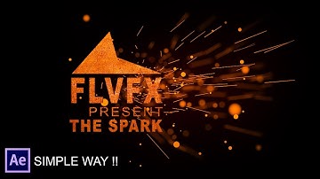 Spark Particles Logo & Text Animation in After Effects - After Effects Tutorial - No Plugins