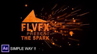Spark Particles Logo & Text Animation in After Effects - After Effects Tutorial - No Plugins