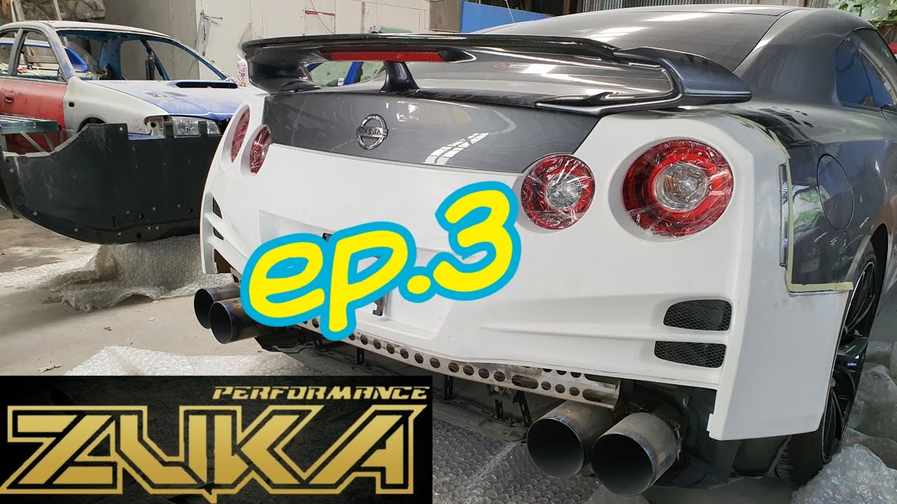 Install body kit GTR R35 by Zuka performance Ep.3 YouTube