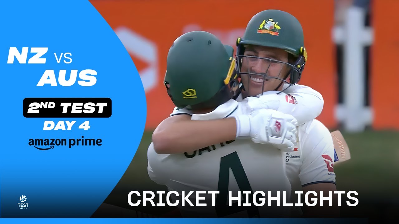 NZ vs AUS 2nd Test - Cricket Highlights | Day 4 | Prime Video India ...