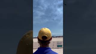 Blue Angels Section High Alpha Pass! #jonesbeach #airshow #blueangel #f18superhornet #subscribe