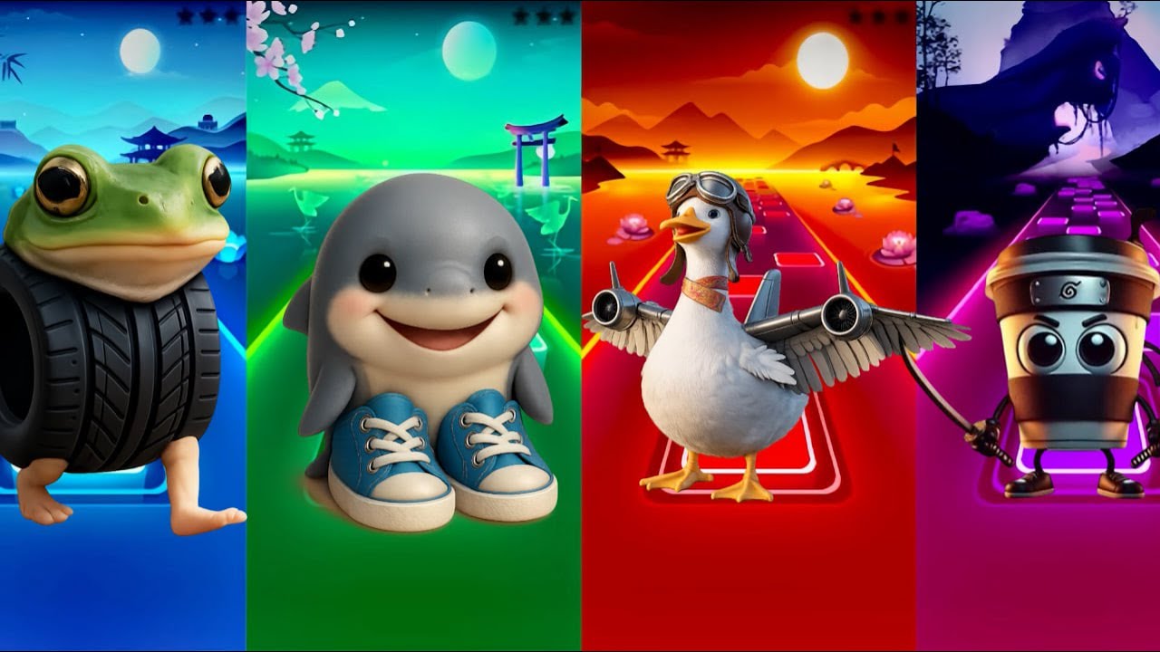 🔥🎵 Boneko Ambalabu 4️⃣ Tralalero Tralala 🌟⚡️ | Bombombini Gusini 🎹💥 Cappuccino Assassino 🌈🎶