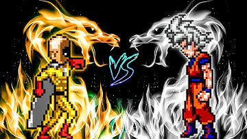 Ultimate Saitama VS Goku DBS V3.5 OP (all form) in Jump Force Mugen