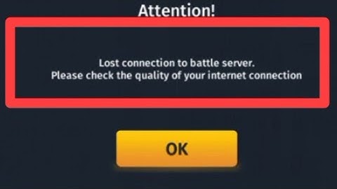 Lost connection to battle server. Please check the quality of your internet connection in World War2