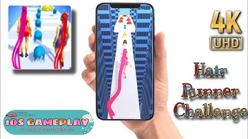 Hair Runner Challenge - All Levels Gameplay iOS and Android (Levels) Ultra HD 4K