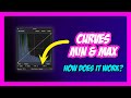 Affinity photo tutorial explaining the min and max option in the curves adjustment