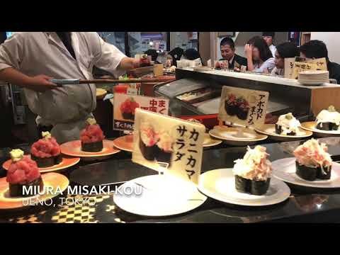 ซูชิหน้าล้น Miura Misaki-kou, Ueno, Tokyo | JAPAN addict TV