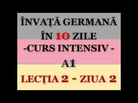 Invata Germana In 10 Zile Curs Intensiv A1 Lectia 2 Youtube