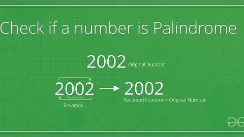 PALINDROMIC NUMBERS