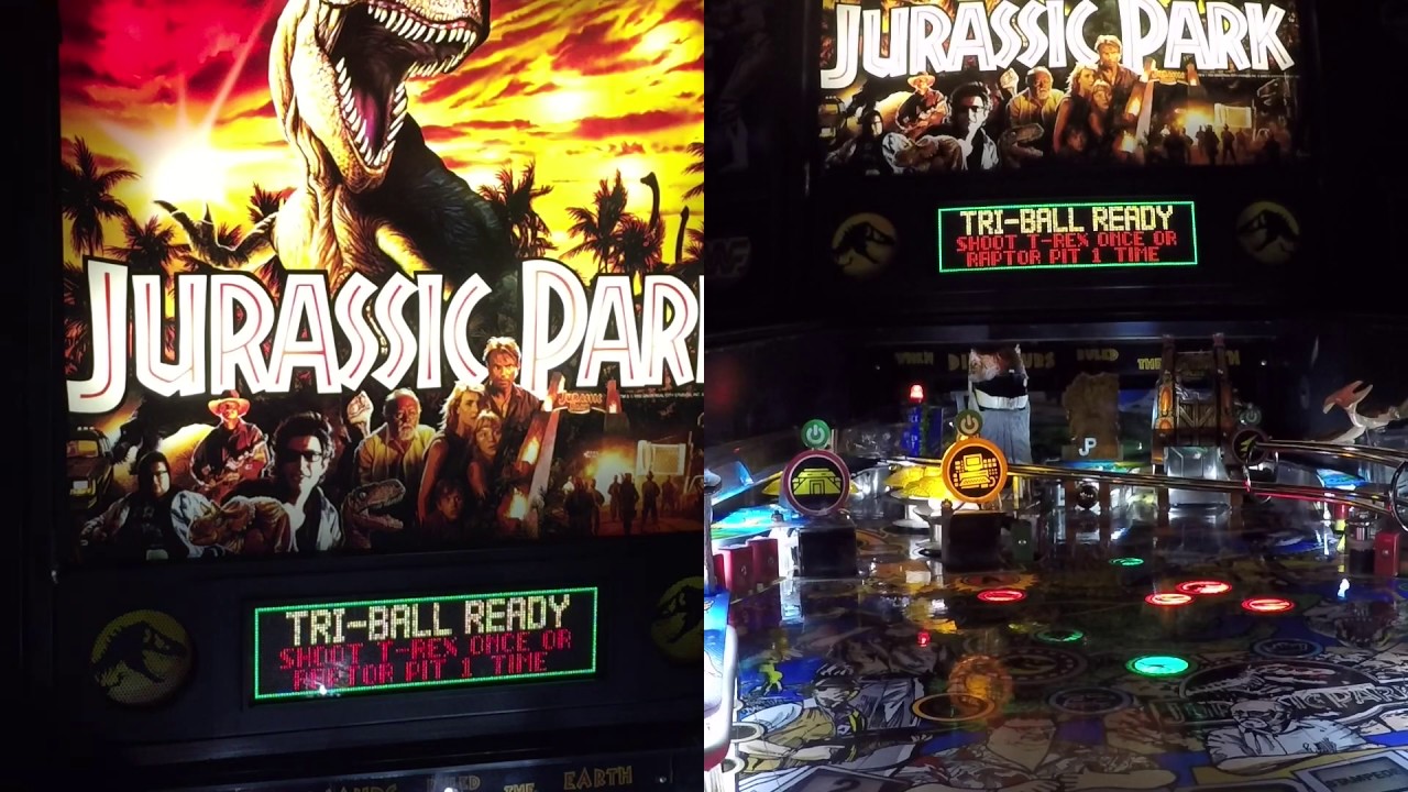 Jurassic Park pinball ColorDMD LED Install and Review YouTube