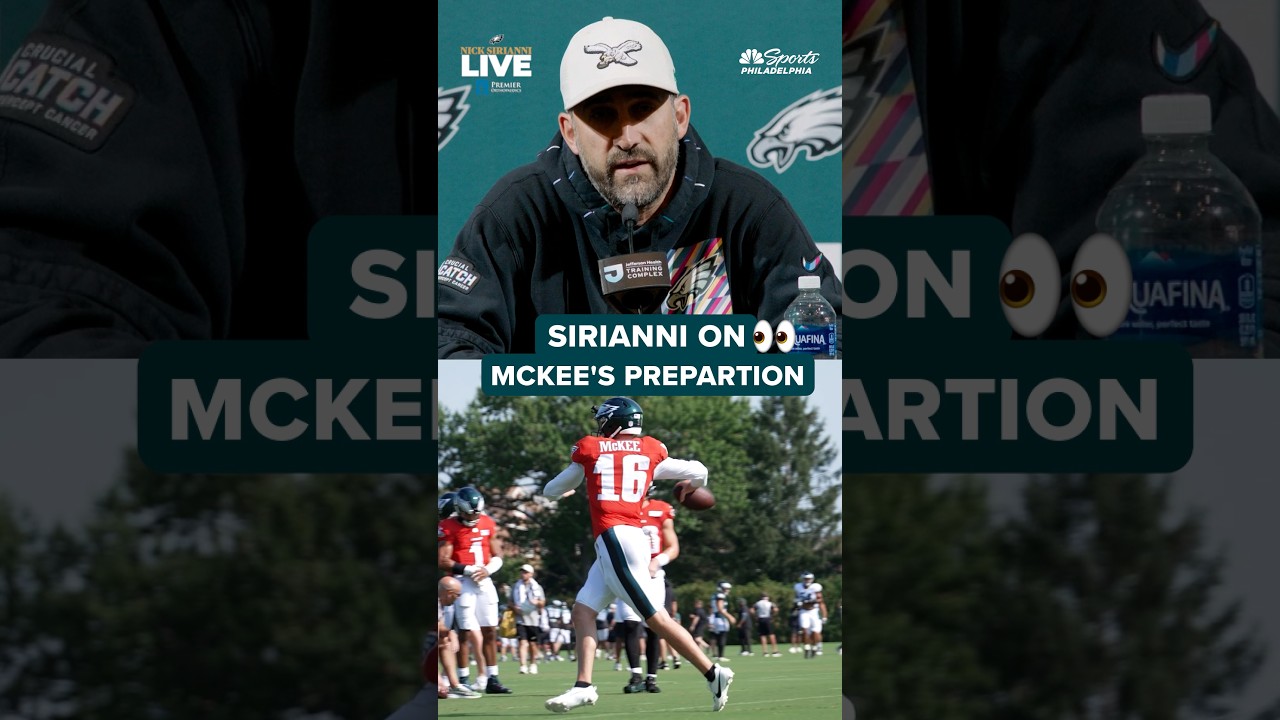 Nick Sirianni confident in Tanner McKee's preparation ahead of Sunday's start against Panthers 😤