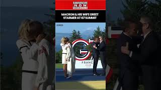 G7 Summit 2026: French President Macron & His Wife Welcome UK PM Starmer & His Wife #shorts