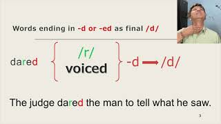 HOW TO PRONOUNCE WORDS CORRECTLY (ENDING IN -D OR -ED /d/)