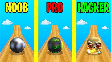 NOOB vs PRO vs HACKER In Going Balls!