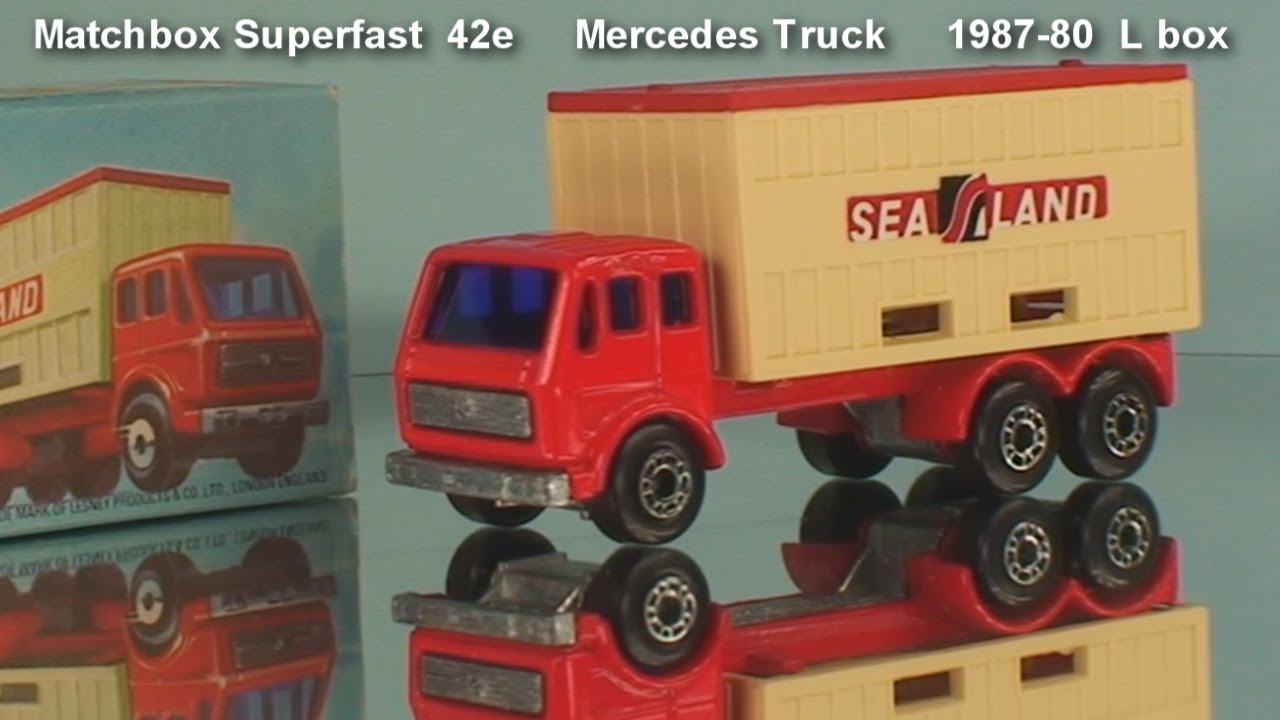 matchbox mercedes truck and trailer