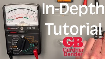How to Use GB Instruments GMT-319 Analog Multimeter (Gardner Bender)