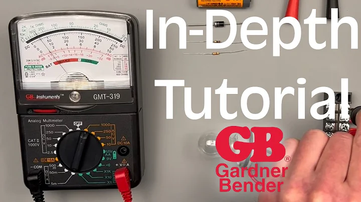How to Use GB Instruments GMT-319 Analog Multimeter (Gardner Bender) 🧐📈📉