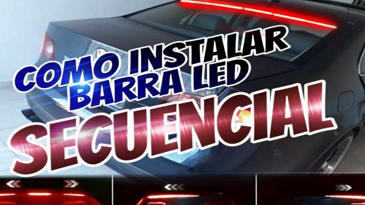 Tira LED De Luz De Freno Para Parabrisas Trasero | Secuencial Con Luz De Freno, DRL Y Señal De Giro