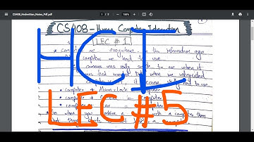 CS408 Human Computer Interaction Short Lecture # 5 | HCI Coursework Help for Semester | UBprogrammer
