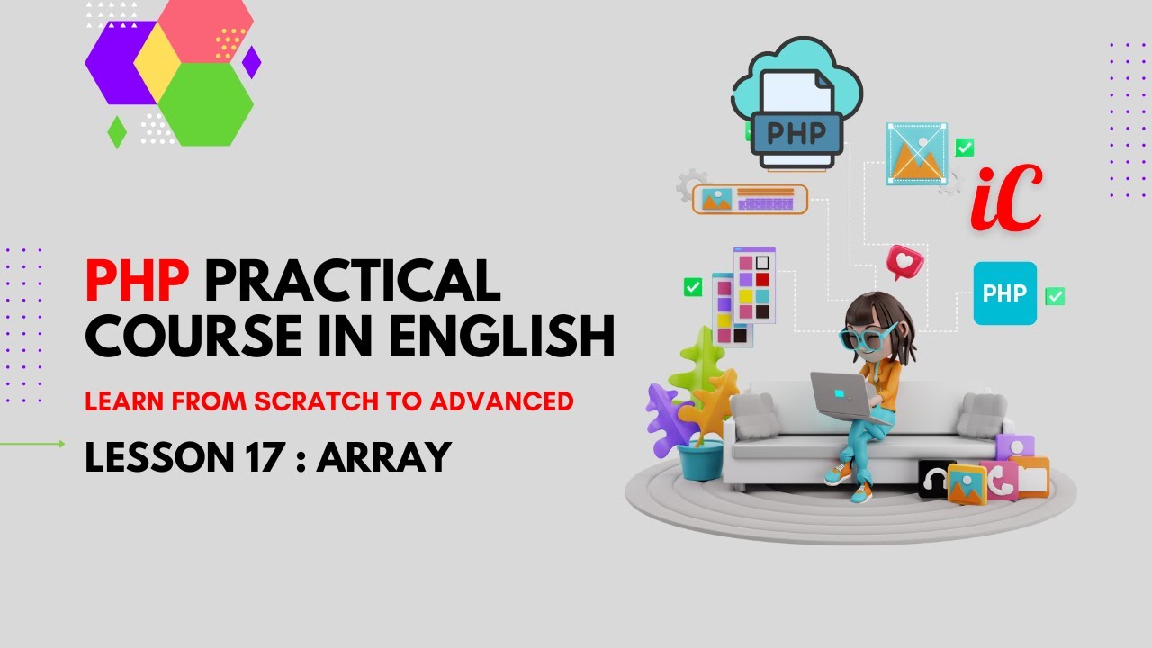 PHP Practical Course in English : 17 - array - YouTube