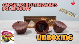 CAPSULAS REUTILIZABLES PARA CAFETERA DOLCE GUSTO - Unboxing y