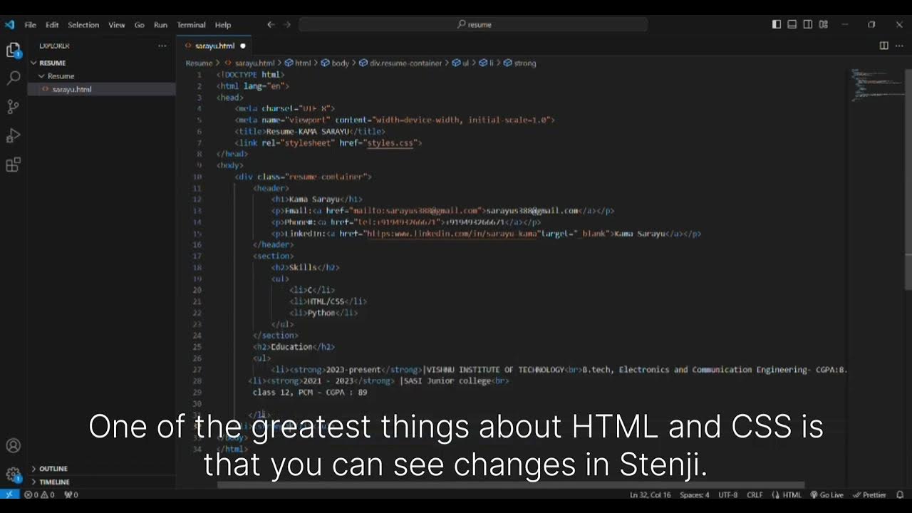 creating a webpage using HTML and CSS - YouTube