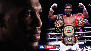 Anthony Joshua speaks openly about anxiety and the pressures of professional boxing