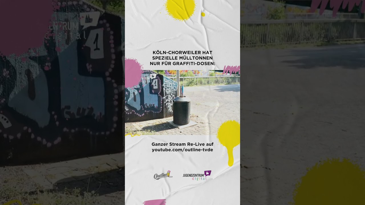 KÖLN-CHORWEILER HAT SPEZIELLE MÜLLTONNEN NUR FÜR GRAFFITI-DOSEN