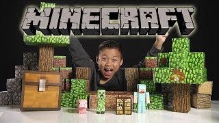 Minecraft Papercraft Overworld Hostile Mobs Unboxing 