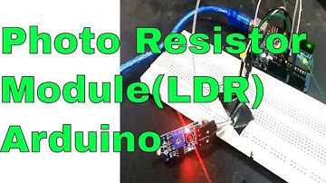 photo resistor module interfacing with Arduino