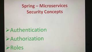 Spring and Mircoservices Security concepts in Hindi - Security Part 1 - Amit Goyal