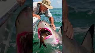 Brave Guide Fights Shark to Save Sea Lion Pup! #rescue #wildlife