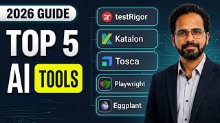 Top 5 AI Test Automation Tools for 2026 | testRigor, Katalon, Tosca, Playwright, Eggplant