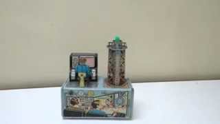 50s NOMURA TN TIN BATTERY/OP TWO STAGE ROCKET LAUNCHING PAD JUPITER
