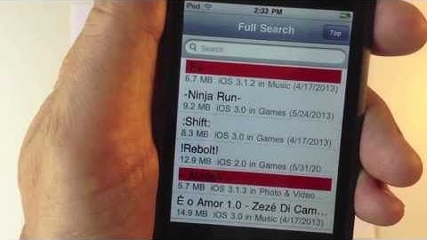 (1 of 3) VintApps 3.1.3 - Basic introduction using a 1st generation iPod Touch