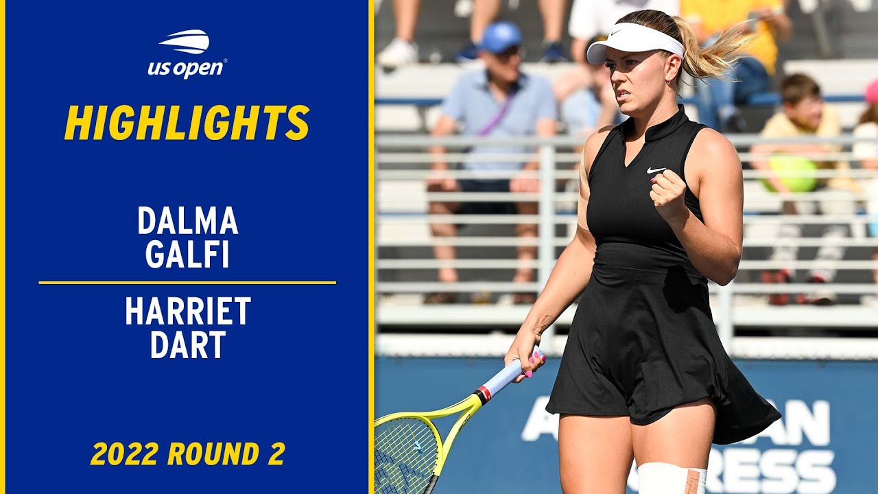 Dalma Galfi vs. Harriet Dart Highlights 2022 US Open Round 2 YouTube