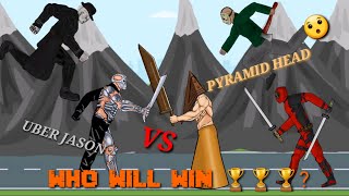 Pyramid Head Vs Jason Voorhees,Mr Tyrant,Uber Jason ,Deadpool Friday The 13Th Vs Silent Hill