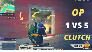 TG PRINCE OP 1 VS 5 CLUTCH || TOTAL GAMING  || BEST OF ESPORTS